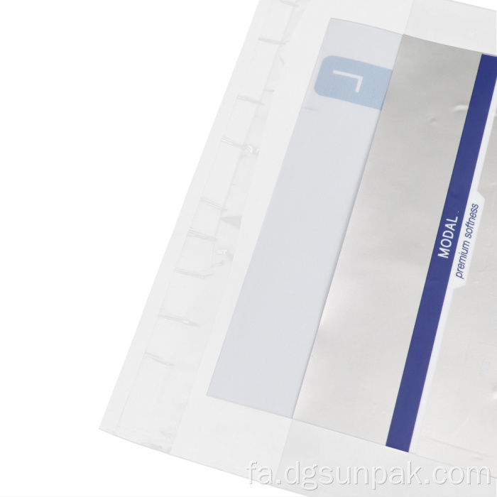 کیسه قفل زیپی لباس نفیس چاپ آرم سفارشی